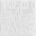 A La Maison Ceilings Country Wheat 20-in x 20-in 8-Pack Plain White Textured Surface-mount Ceiling Tile, 8PK R60PW-8